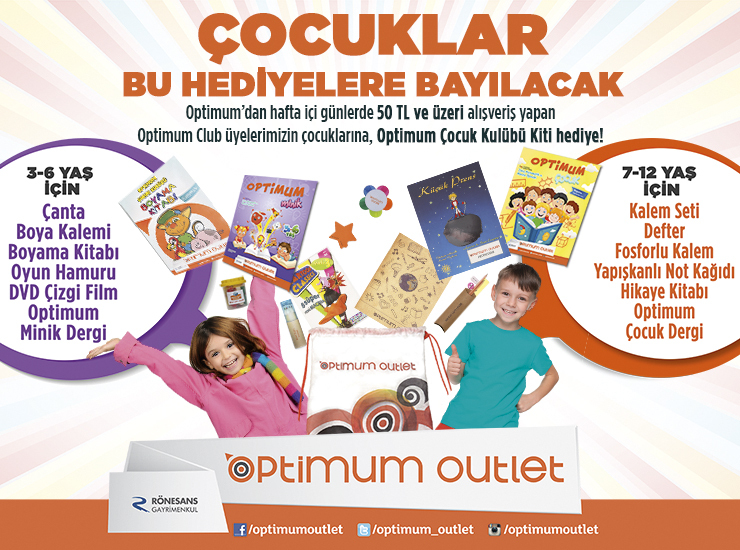 İstanbul Optimum AVM `den Çocuklara Hediye Kampanyası
