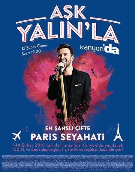 Kanyon AVM `de En Şanslı 2 Çifte Paris Seyahati 