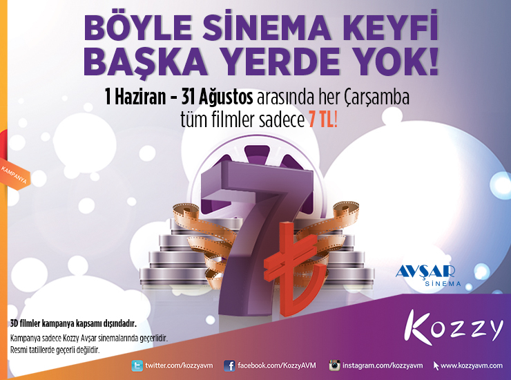 Kozzy AVM `de Sinema Kampanyası 