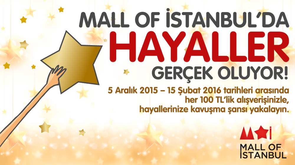 Mall Of İstanbul AVM `de Hayaller Gerçek Oluyor 