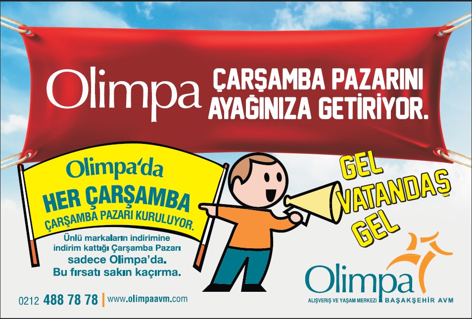 Olimpa AVM `de Çarşamba Pazarı İndirimi 