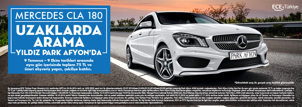 Park Afyon Mercedes CLA 180 Araba Veriyor!