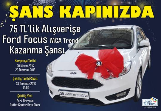 Park Bornova AVM `den Ford Focus MCA Trend Kampanyası 
