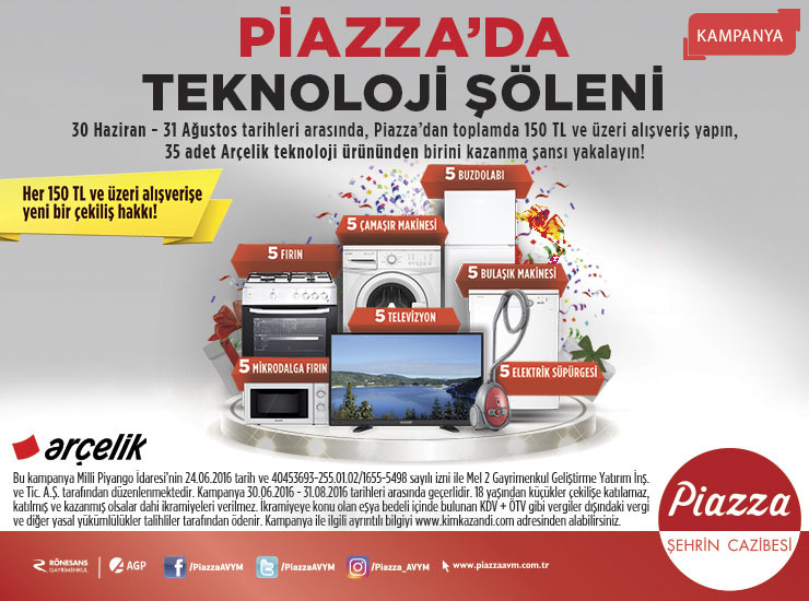 Samsun Piazza AVM`de Teknoloji Şöleni Var!