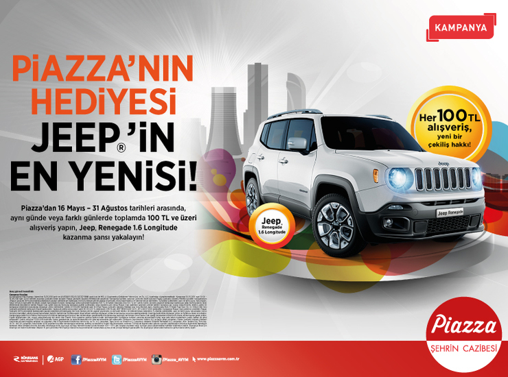 Şanlıurfa Piazza AVM `den Jeep Hediye