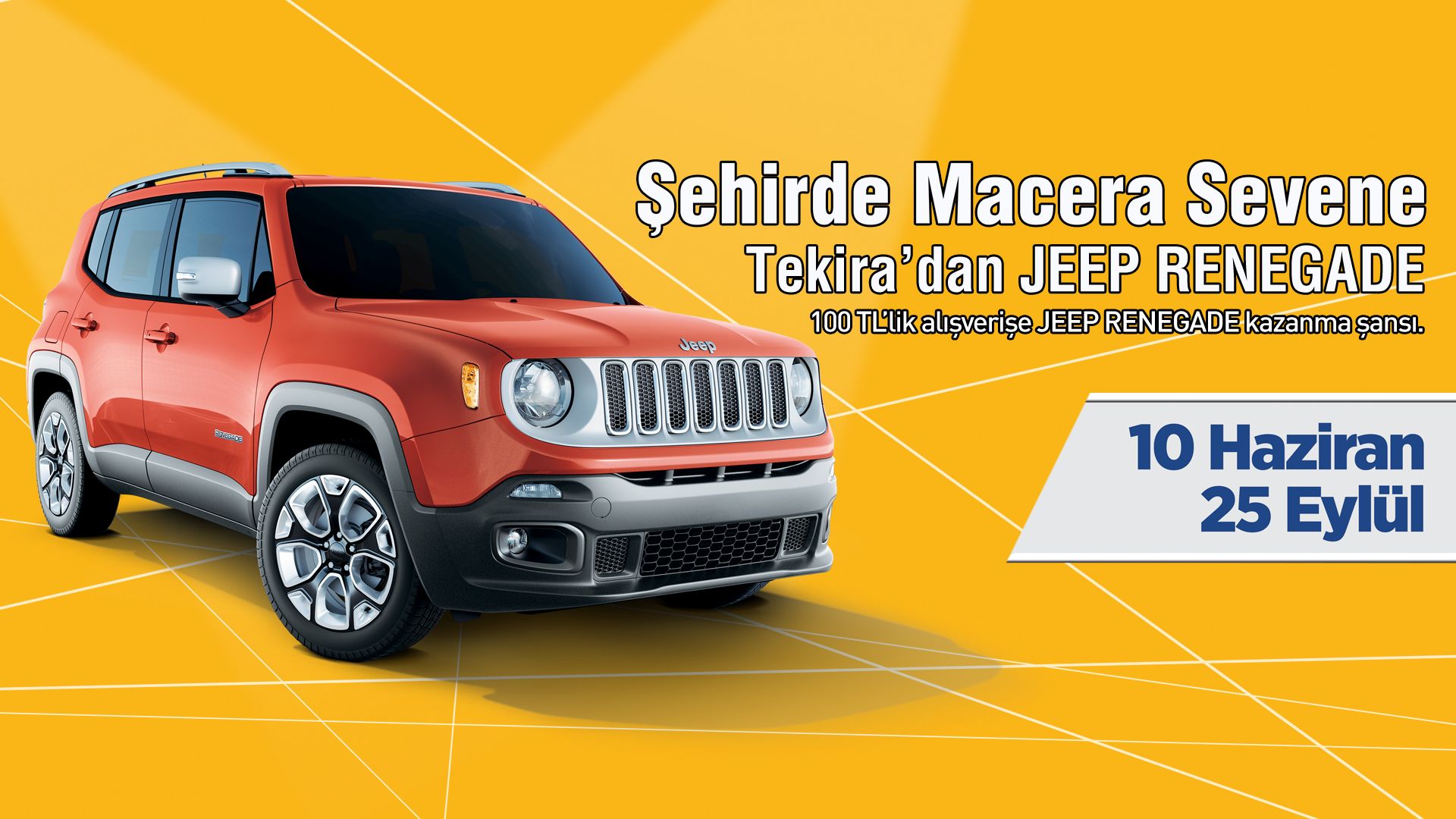 Şehirde Macera Sevene Tekira AVM `den Jeep Renegade