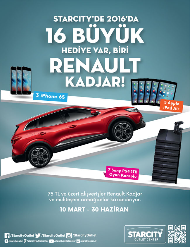 Starcity AVM `den Renault Kadjar Hediye
