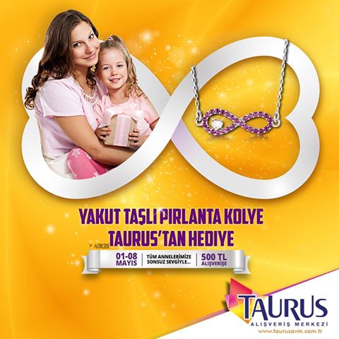 Taurus AVM `den Anneler Gününe Pırlanta Kolye Hediye